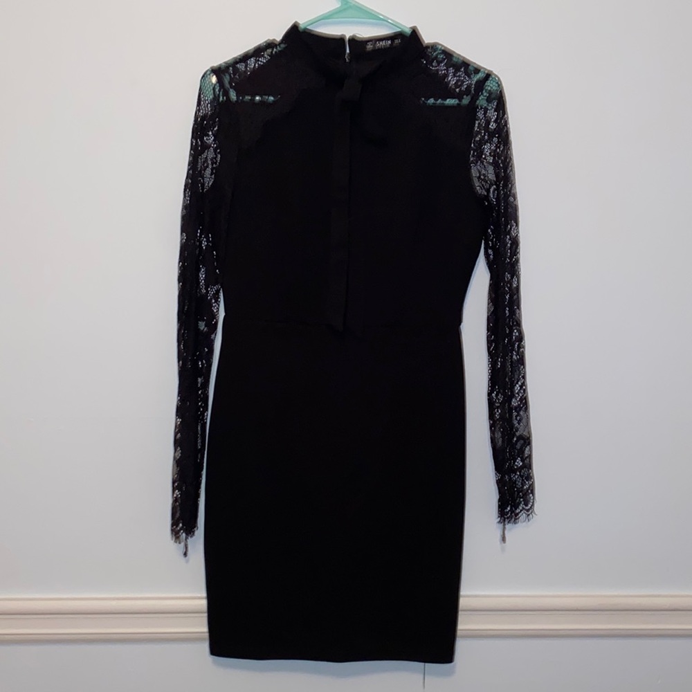Black lace dress